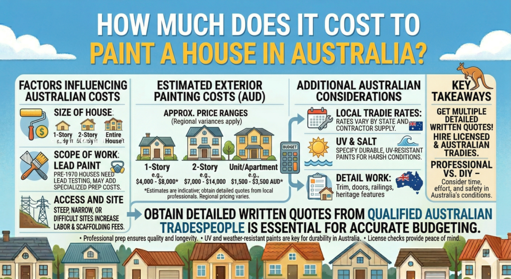 How Much Does It Cost to Paint a House in Australia?