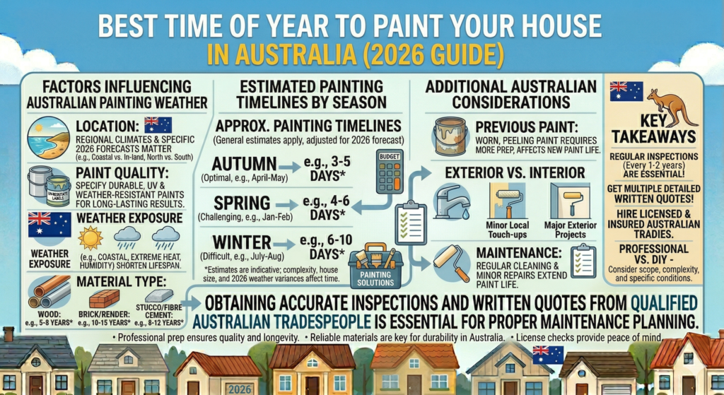 Best Time of Year to Paint Your House in Australia (2026 Guide)