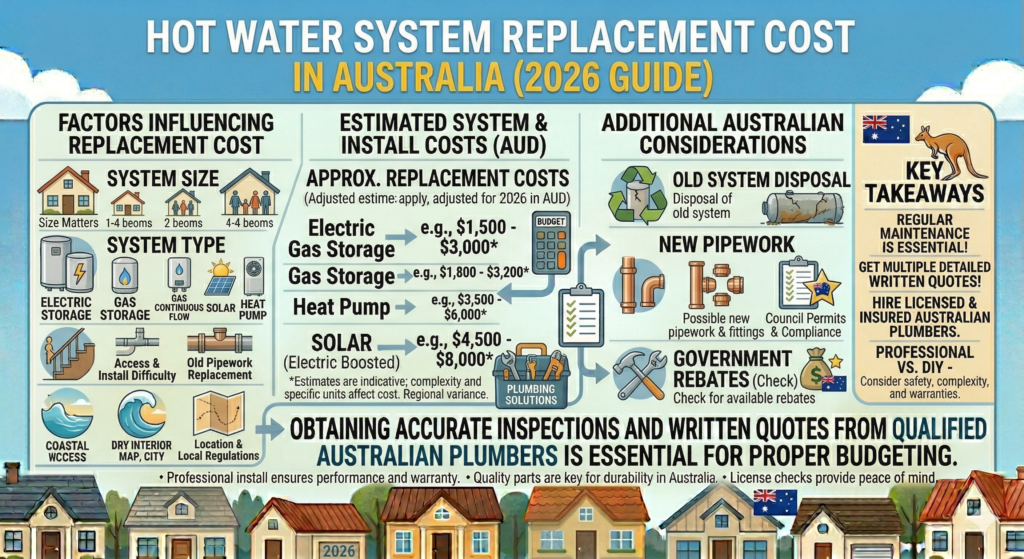 Hot Water System Replacement Cost Australia (2026 Guide)