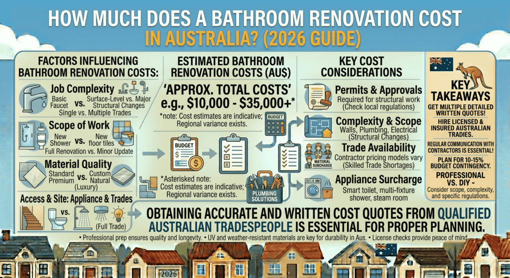 How Much Does a Bathroom Renovation Cost in Australia? (2026 Guide)