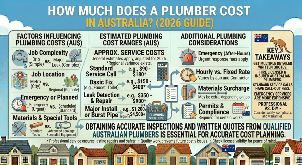 How Much Does a Plumber Cost in Australia (2026 Guide)
