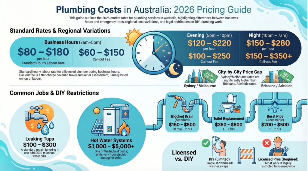 How Much Does a Plumber Cost in Australia (2026 Guide) How Much Does a Plumber Cost in Australia (2026 Guide)