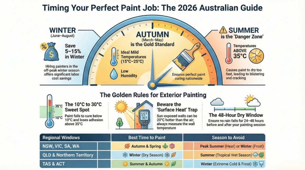 Best Time of Year to Paint Your House in Australia (2026 Guide)