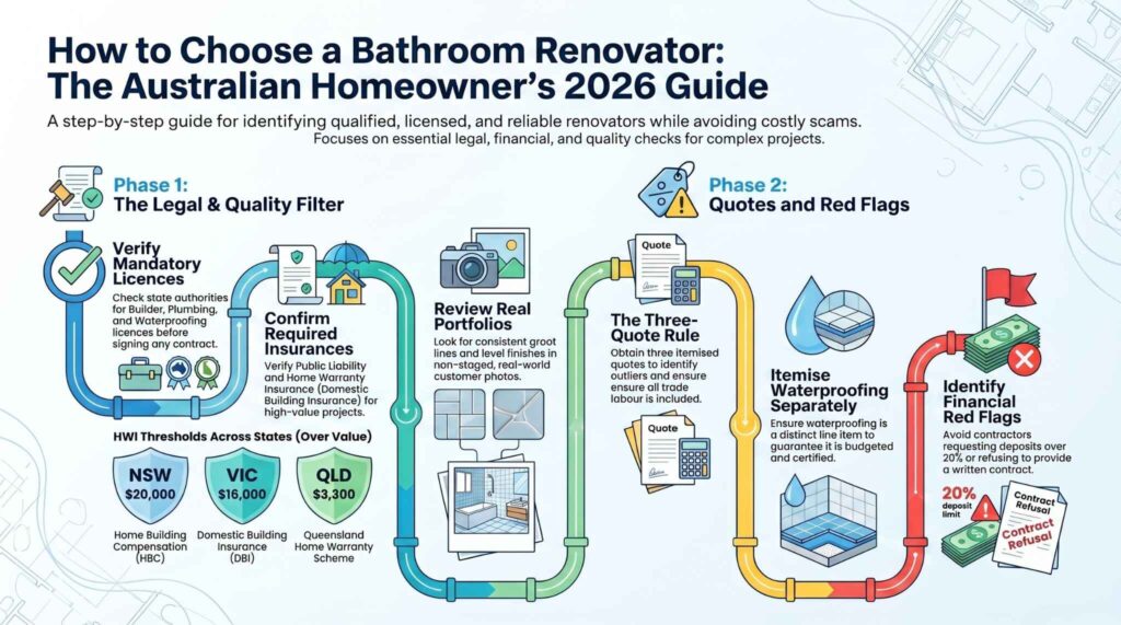 How to Choose a Bathroom Renovator in Australia - What to Look For (2026 Guide)
