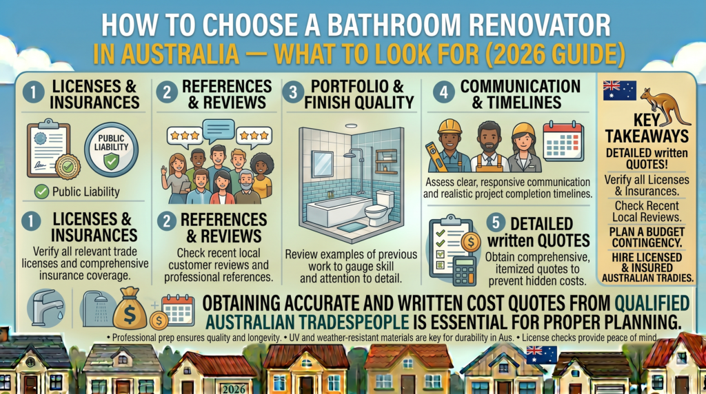 How to Choose a Bathroom Renovator in Australia - What to Look For (2026 Guide)